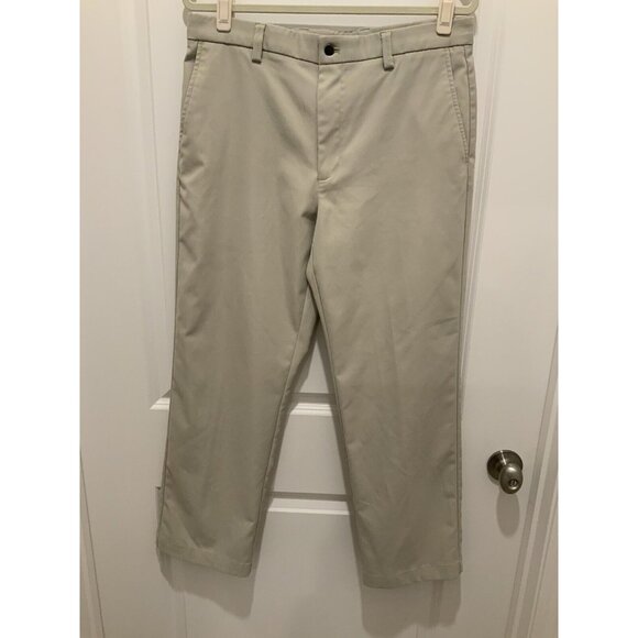 Callaway Golf Pant 34x30 Mens Tan Flat Front 4 Pockets - Picture 1 of 6